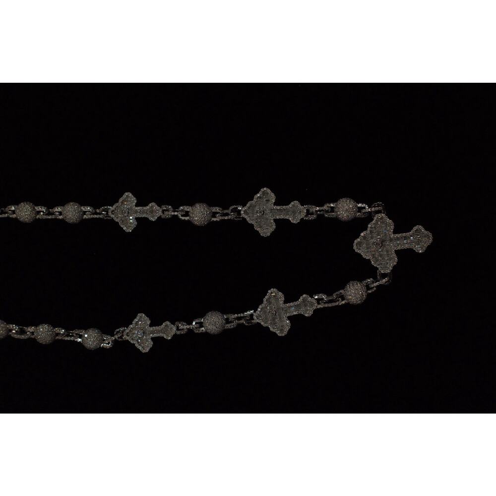 MOISSANITE Chain 925 Sterling Silver Passes Tester Real Iced Hip Hop Necklace
